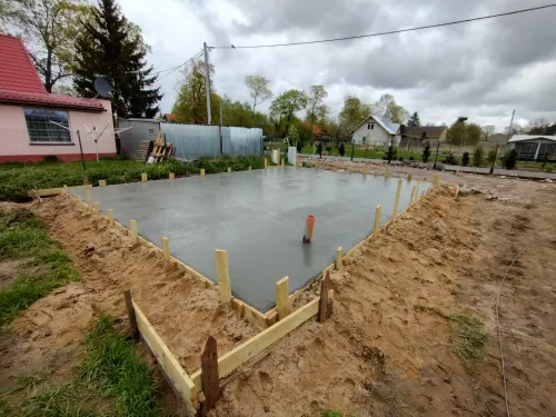 Płyta fundamentowa pod dom drewniany i modułowy