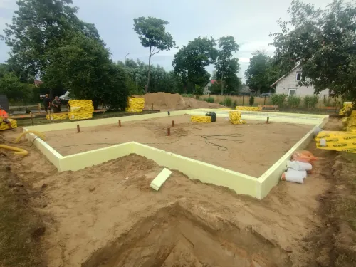 Płyta fundamentowa pod dom – realizacja PB DOMY