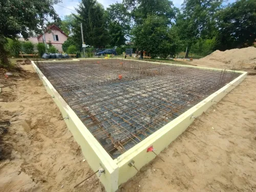 Gotowa płyta fundamentowa pod dom