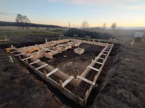 Płyta fundamentowa pod dom – realizacja PB DOMY – woj. pomorskie